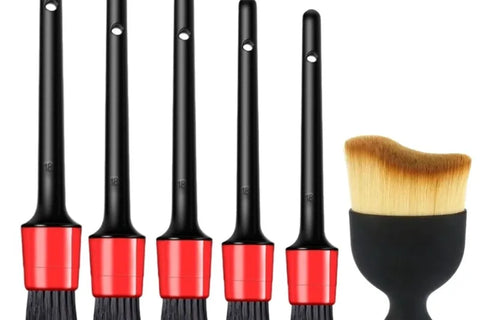 Car Cleaning Brush Kit Automotive Detail Brushes For Car Interior Detailing Brush Set Wheel Rims Clean Brush Plastic