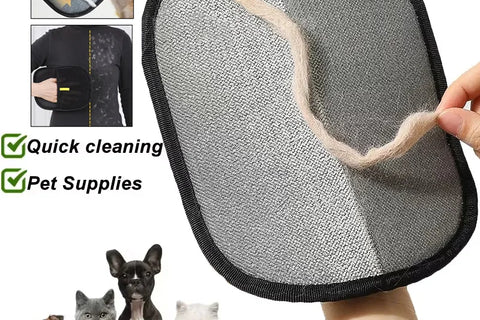 Pet Hair Remover Portable Washable Clothes Hair Dehairing Gloves Pet Cleaning Products Pet Accessories